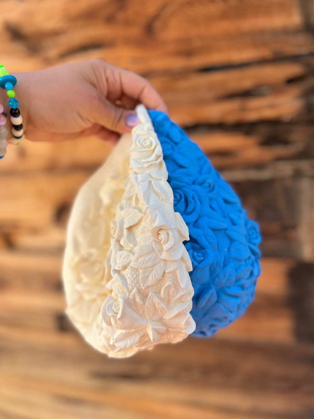 VINTAGE | Floral Rubber Swim Caps 2-Piece